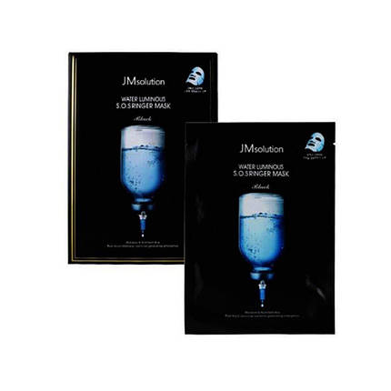 Інтенсивно зволожуюча тканинна маска JMSOLUTION Water Luminous S. O. S Ringer Mask Black, фото 2