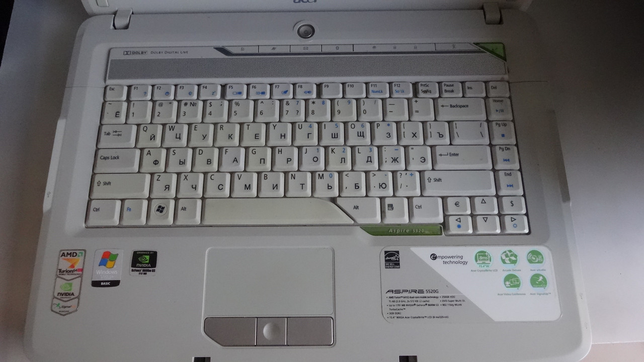Ноутбук Acer Aspire 5520G на запчастини, фото 1