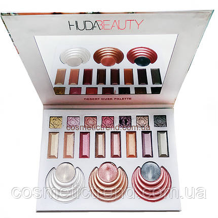 Палетка тіней Huda Beauty Desert Dusk Eyeshadow Palette (21 колір), фото 1