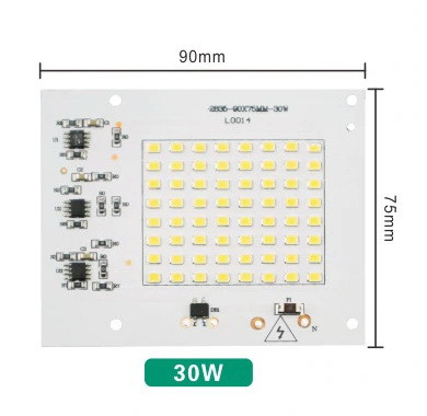 LED плати світлодіодні складання SMD2835 прожектор 30 Вт 220В (Білий світ)