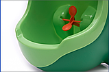 Дитячий тренувальний Горщик-Пісуар із прицілом у формі "Жабки" портативний Зеленого кольору, фото 8