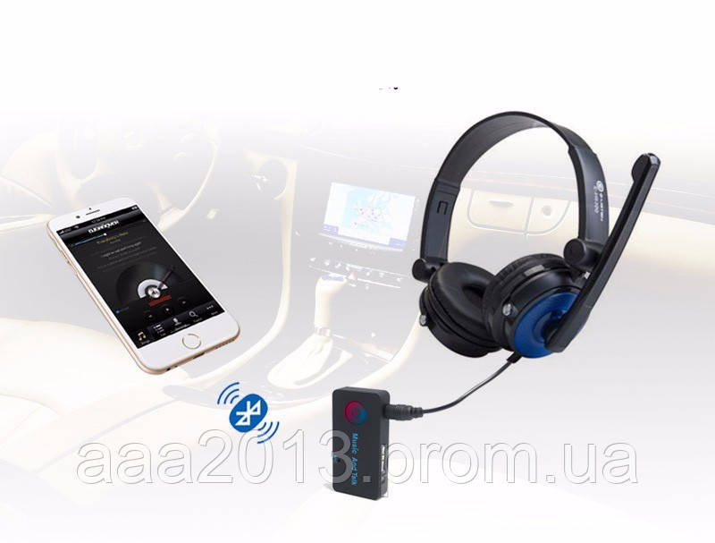 2 в 1 Bluetooth, AUX ПЕРЕДАВАЧ ПРИЙМАЧ, адаптер, блютуз навушники (ID ...