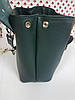 Сумка жіноча "Фіджі" натуральна шкіра, темно-зелений флотар, фото 7