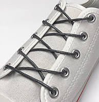 Шнурки для обуви 2 мм 60 см / темно- серый (упак.36 пар) пропитка круглая / тип 1.2.0 KIWI