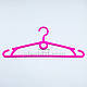 10 шт. Пластмасові плічка вішаки для одягу W-S40 рожевого кольору, довжина 400 мм, фото 5