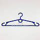 10 шт. Пластмасові плічка вішаки для одягу W-S40 синього кольору, довжина 400 мм, фото 2