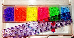 Rainbow loom Bands набір 1500 гумок.