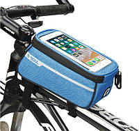 Сумка на раму велосипеда с отделом для смартфона ВС-300-20 Голубой