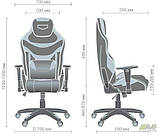 Комп'ютерне крісло AMF VR Racer Expert Champion кожзам чорно-зелений для геймерів, фото 2