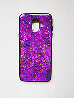 Чохол Luxury для Samsung A6 2018 Мармуровий Purple
