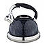 Чайник зі свистком Edenberg 3.0 л Чорний (EB-1955B), фото 2