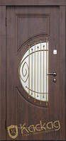 Двері вхідні металеві Модель "Адамант" (заказний колір, скло, кування)