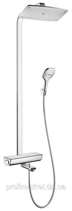 Душова система з термостатом для ванни Hansgrohe Raindance Select E 360 Showerpipe хром 27113000