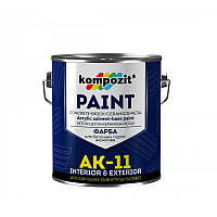 Фарба для бетонних підлог АК-11 "Композит" сіра 2,8 кг