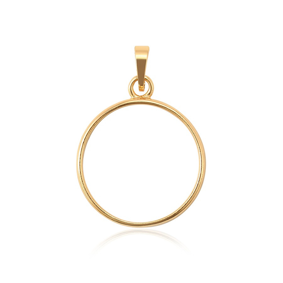 Кулон кільце ХР Gold filled 18k. Розмір 34 х 23 мм.