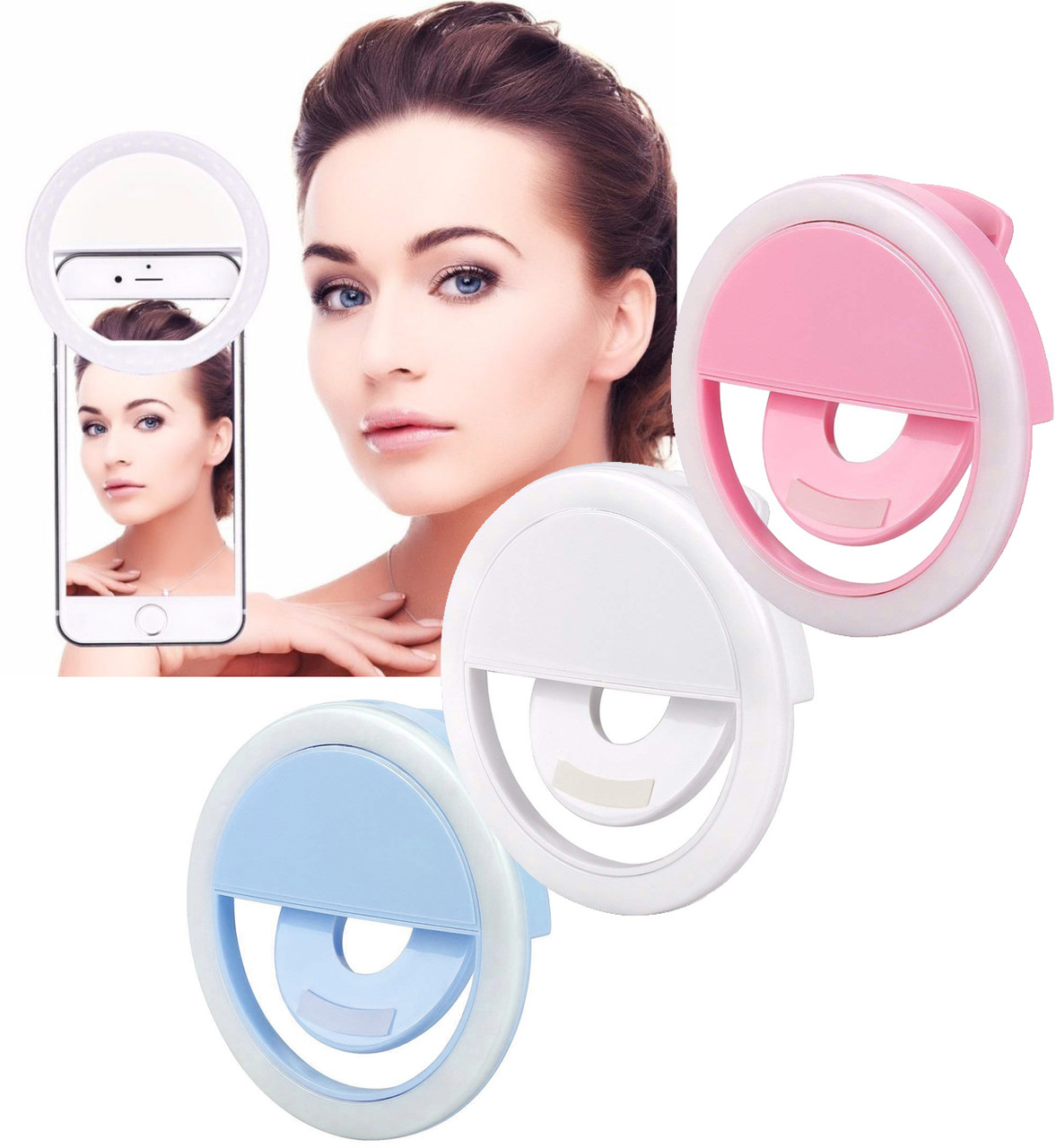 Аккумуляторная вспышка-подсветка для телефона селфи-кольцо XJ-01 Selfie Ring Light - фото 1 - id-p979016076