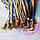 Репсова стрічка для медалей і нагород, жовто-синя, 10мм, 65см, фото 3