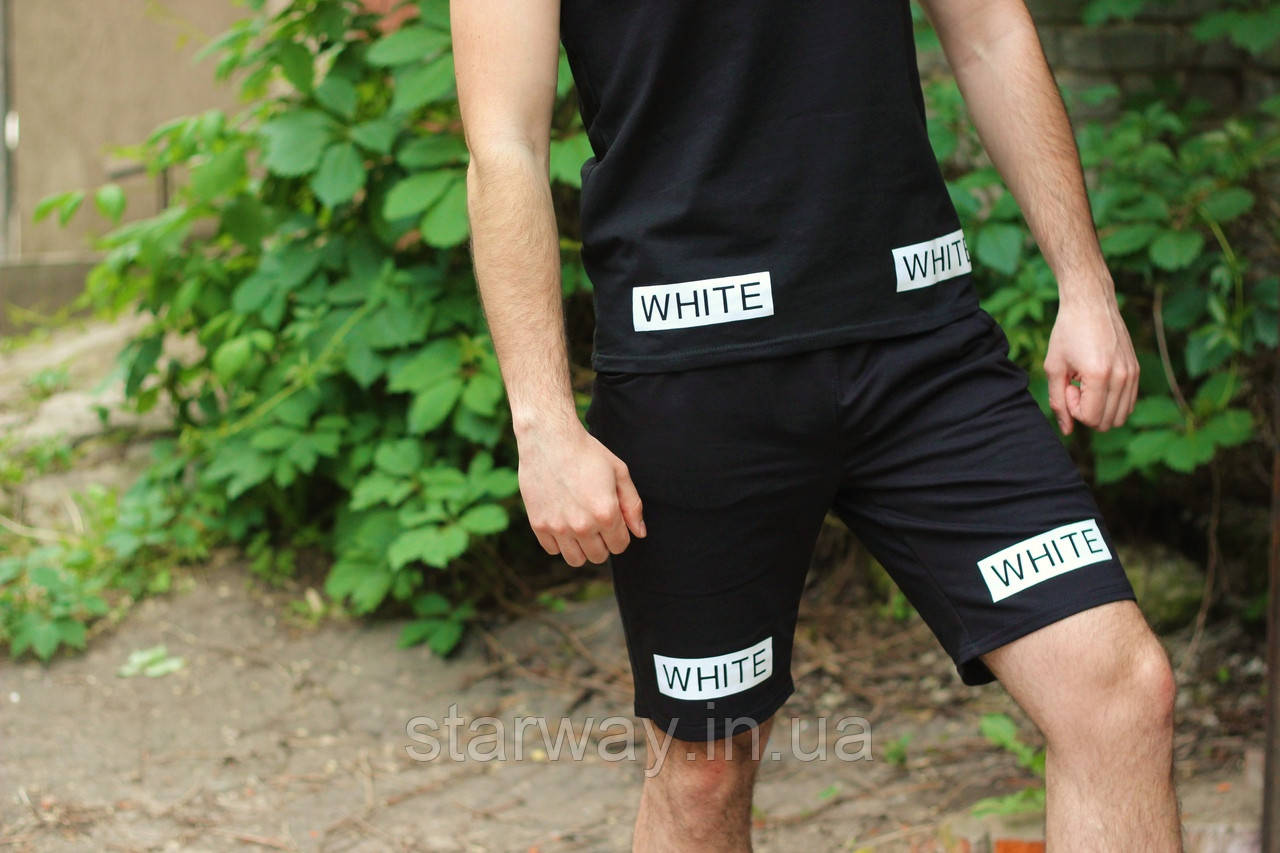 Чорні шорти off white | топ
