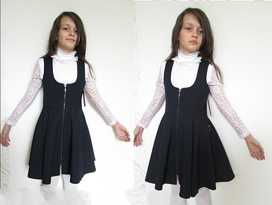 Сарафан для дівчинки шкільний, 122