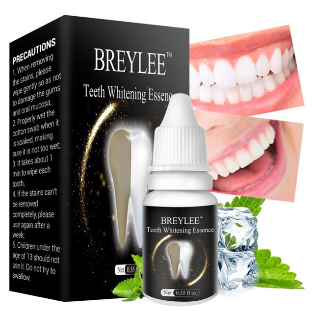 Есенція для відбілювання зубів BREYLEE в домашніх умовах. Від зубного нальоту,зубних каменів 35ml