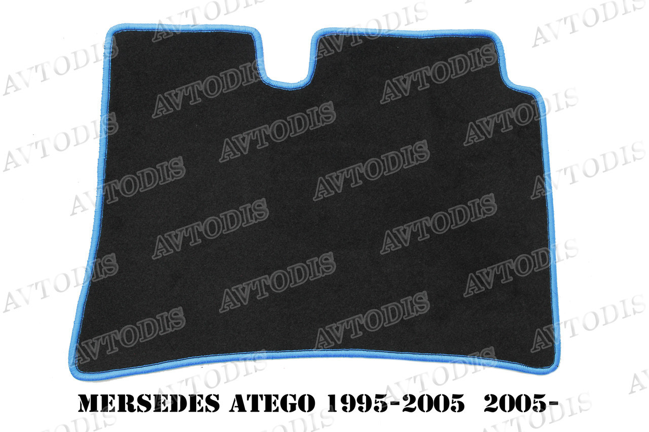 Коврики текстильные Mercedes-Benz Atego 1995- / 2005- (чёрно-синий) ЛЮКС - фото 10 - id-p979201194