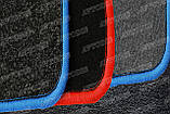 Килимки текстильні Mercedes-Benz Atego 1995-/ 2005- (чорний-синій) ЛЮКС, фото 7
