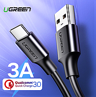 Кабель USB на Type-C UGREEN Cable Nickel Plating 1м (черный)