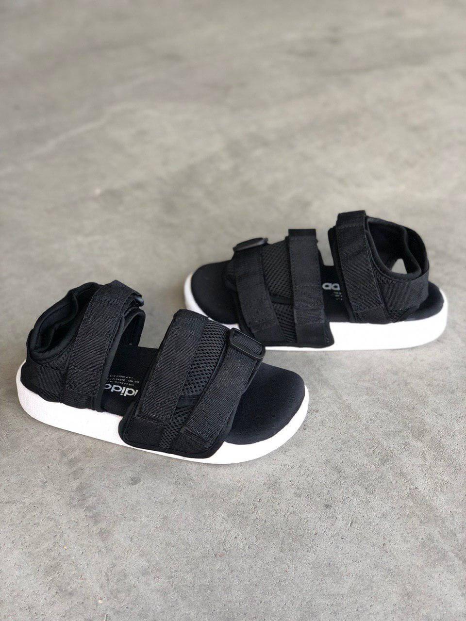 Женские сандалии Adidas Adilette Black White (Адидас черного цвета на лето) - фото 6 - id-p30285381