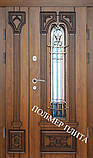 Двері вхідні з полімер плитою з ковкою, фото 9