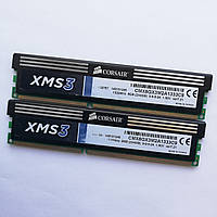 Комплект оперативной памяти Corsair DDR3 8Gb KIT of 2 1333MHz PC3 10600U 1R8 CL9 (CMX8GX3M2A1333C9) Б/У
