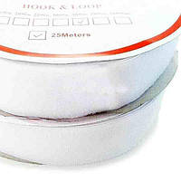 Липучка текстильна 20 мм. Біла (25 м)