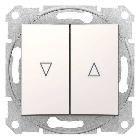 Вимикач для жалюзі з електронним блокуванням слонова кістка Sedna Schneider Electric SDN1300123, фото 1