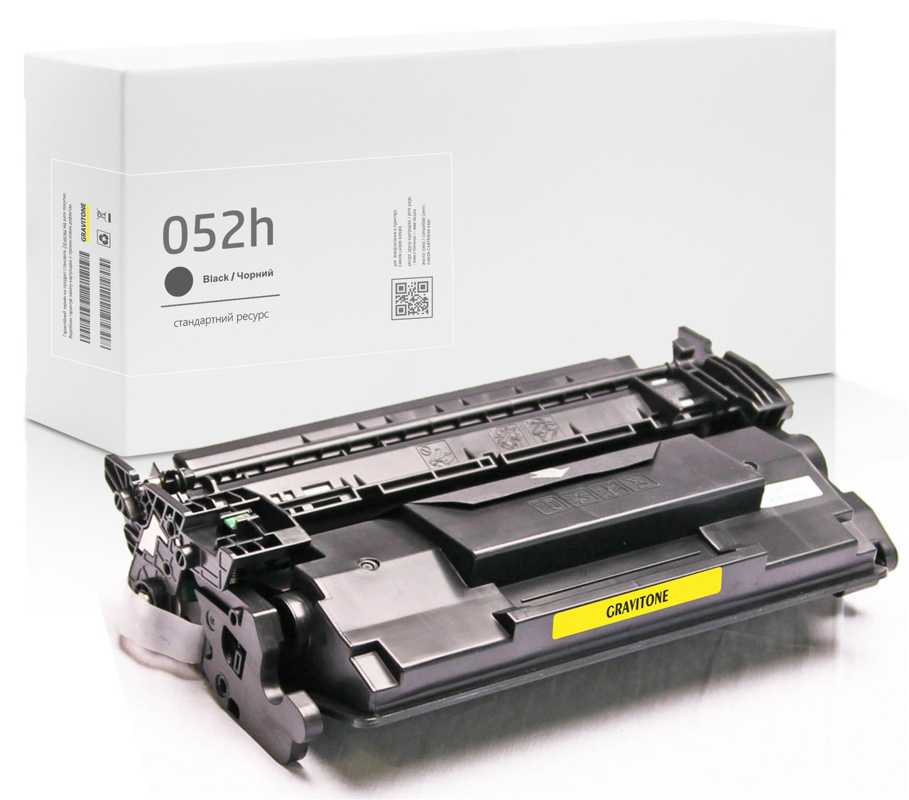 Картридж Canon 052H (2200C002) сумісний, чорний, збільшений ресурс (9.000 стор.), аналог від Gravitone, фото 1