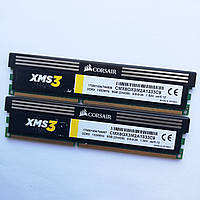 Комплект оперативної пам'яті Corsair DDR3 8Gb (2*4Gb) 1333MHz PC3 10600U 2R8 CL9 (CMX8GX3M2A1333C9) Б/В