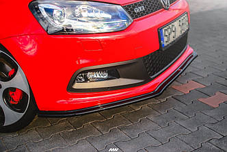 Спліттер VW Polo 6R GTI (10-14) тюнінг елерон обвіс