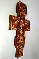 Крест настенный из дерева "Распятие" 120х225х18 мм