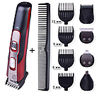 Акумуляторна машинка для стрижки Geemy Gm-592 10 в 1, фото 4