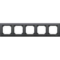 Рамка на 5 постів M-Plan Merten (антрацит) Schneider Electric