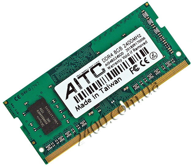 Оперативна пам'ять SoDIMM AITC DDR4-2400 8192MB PC4-19200 AID48G24SOD для ноутбуків ДДР4 8 Гб 2400MHz 1.2 v