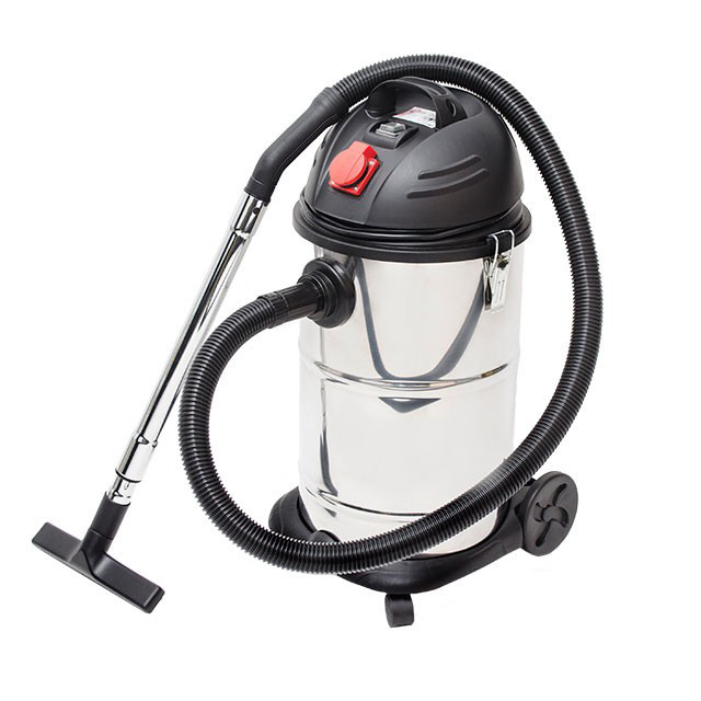 Пилосос будівельний 30 л., корпус з нерж. стали, 1400 Вт., INTERTOOL (DT-1030)