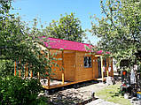 Дачний дім 6 м х 6 м із фальшбрусу плюс тераса, фото 3