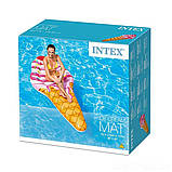 ✅Пляжний надувний матрац — щільність Intex 58762 «Морошене», 224 х 107 см, фото 4