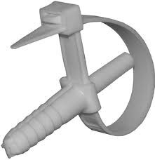 Хомут 140х10 мм з дюбелем 10х40 білий (50 шт./пач.), фото 1