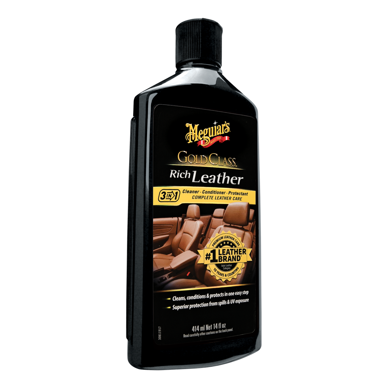 Лосьйон 3 в 1 для догляду за шкіряним салоном - Meguiar's Gold Class™ Rich Leather Lotion 3 in 1 414 мл. (G7214)