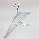 Пластикові плічка вішаки для одягу W-Tp38 білого кольору, довжина 380 мм, фото 5