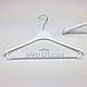 Пластикові плічка вішаки для одягу W-Tp38 білого кольору, довжина 380 мм, фото 2