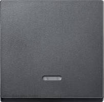 Клавіша вимикача 1-кл з підсвіткою System M (антрацит)