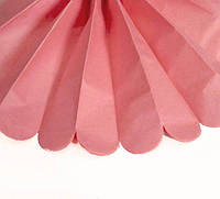 Бумажные помпоны из тишью «Island pink», диаметр 25 см.