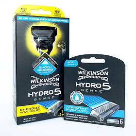 Набір Станок Schick Wilkinson Sword Hydro 5 Sense 1 кас.Energize + касети Hydro 5 Sense Hydratant 01141