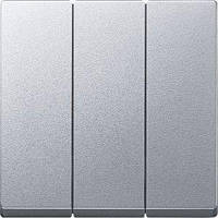 Клавіша вимикача 3-кл System M (алюміній)